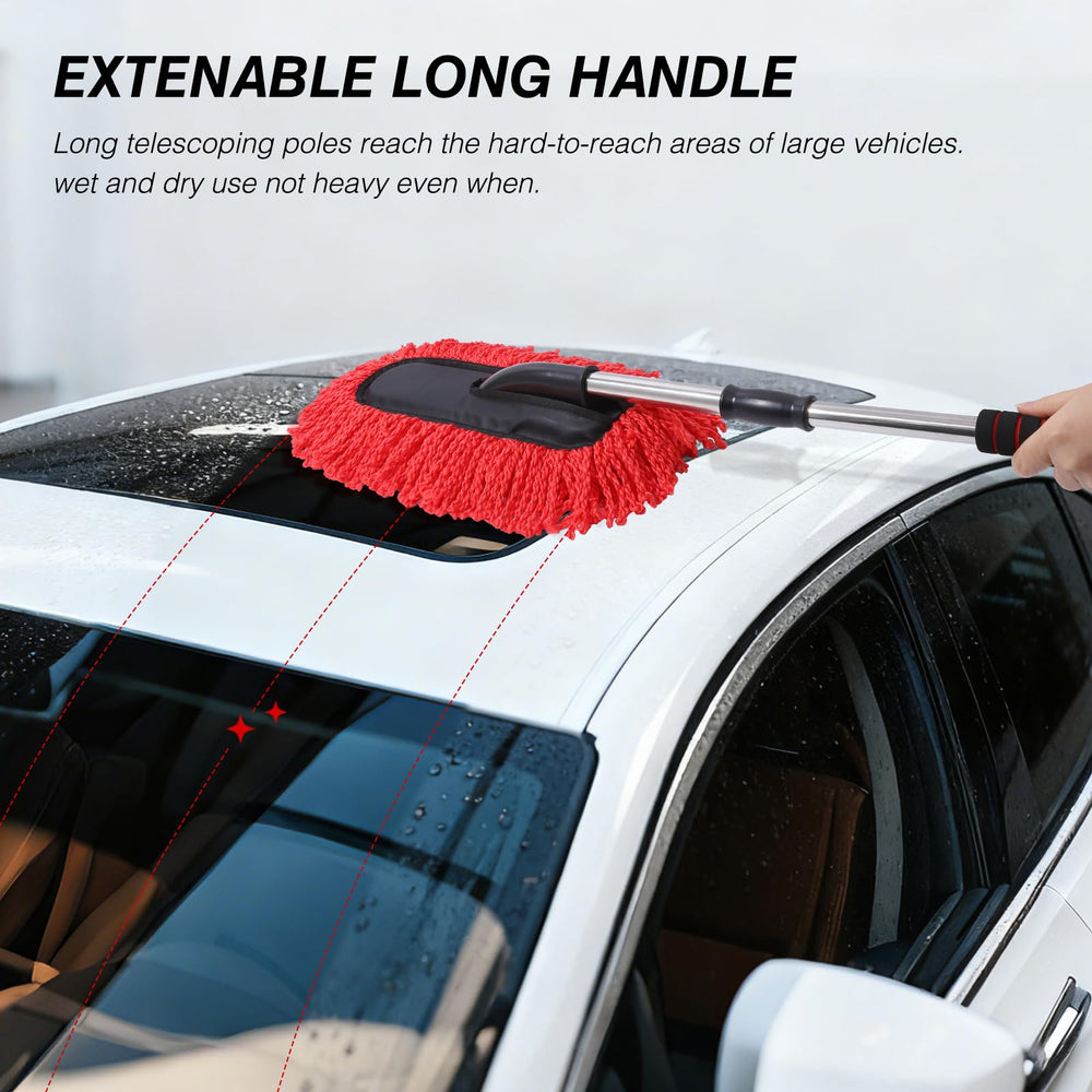 IPELY wide microfiber head cleans faster with less effort