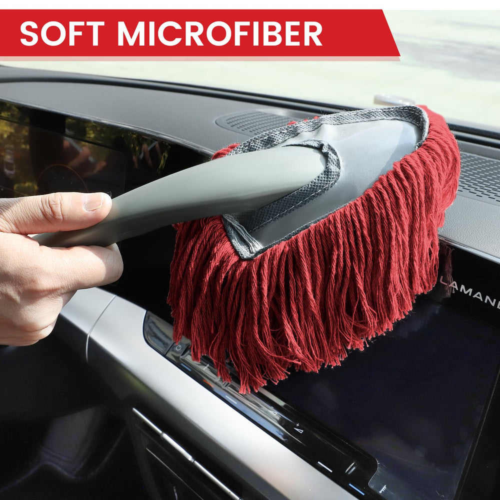 IPELY exterior duster shows scratch-free soft fibers protecting paint