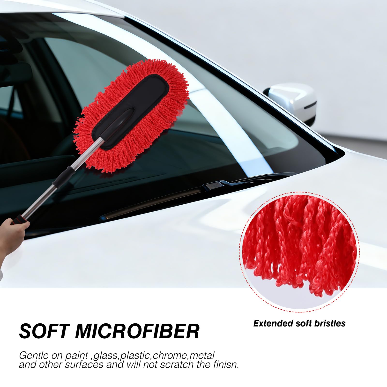 IPELY duster with comfortable non-slip grip for precise cleaning