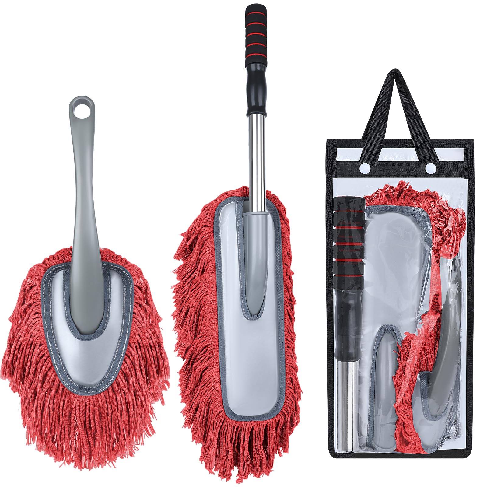 IPELY duster with storage cover in red for trunk and storage