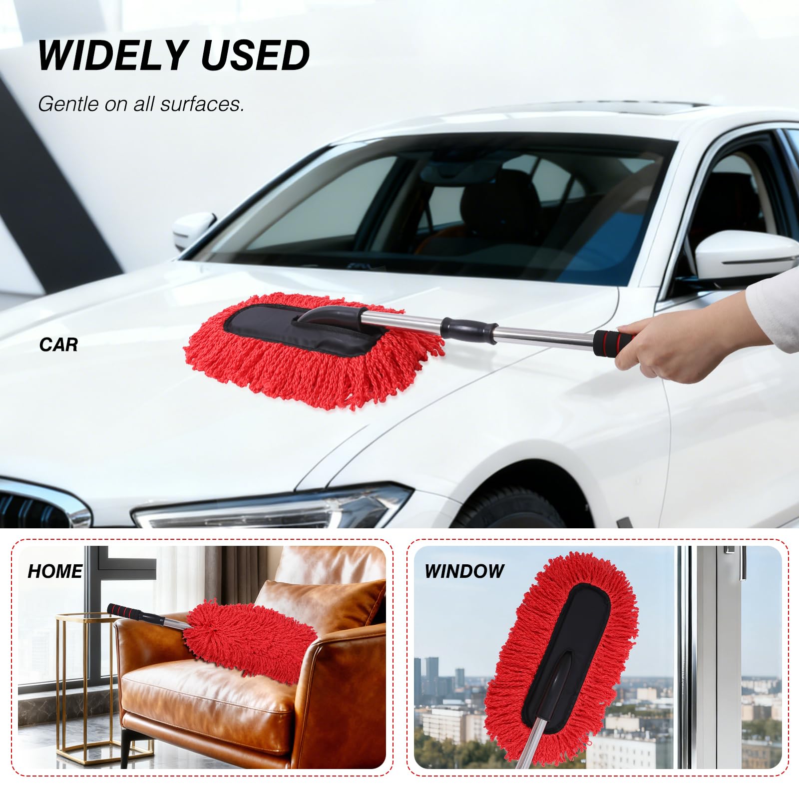 IPELY extendable duster reaching ceiling fan blades