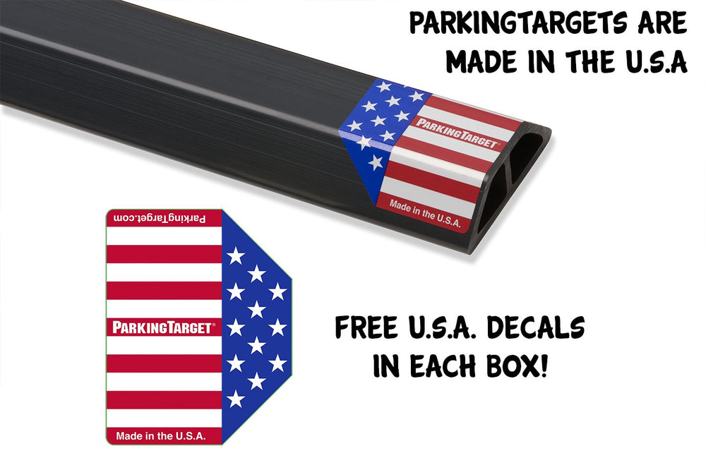 IPI ParkingTarget tape strip included for secure, mess-free installation.