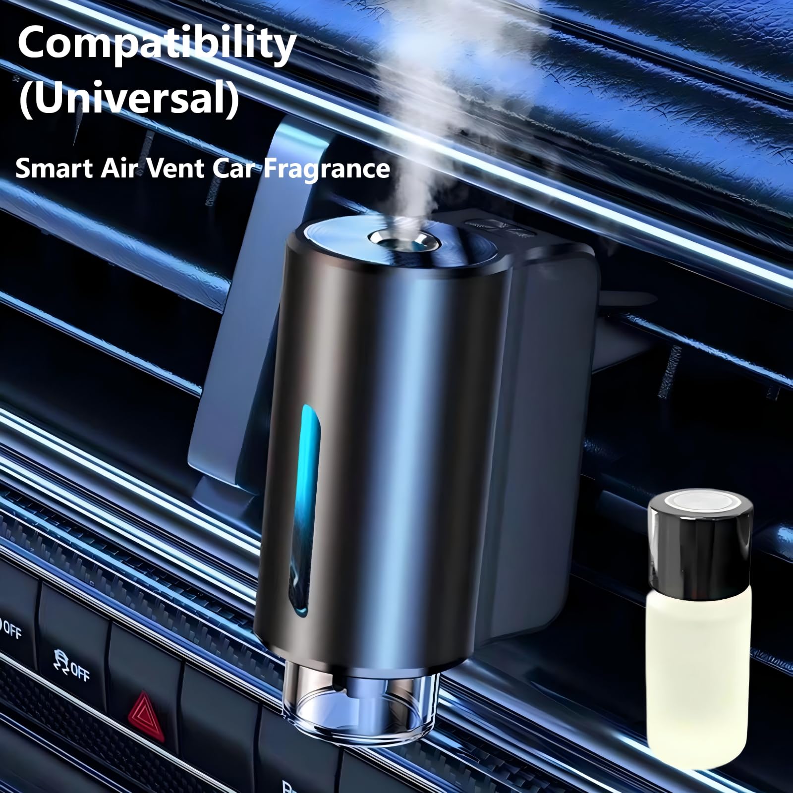 IQQI universal fit vent mount compatibility for smart car fresheners.