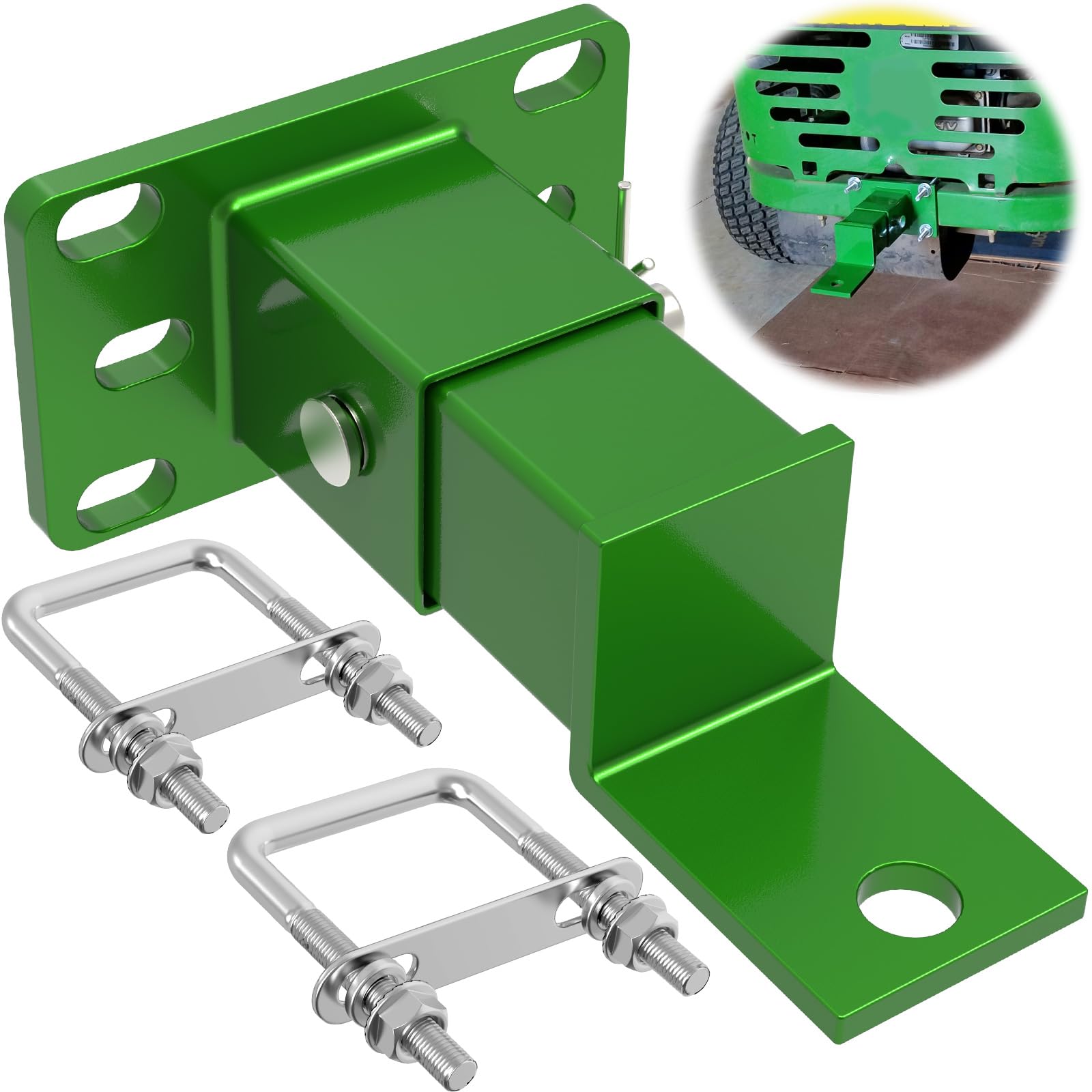 IRENPORU zero-turn hitch rear assembly on John Deere for versatile pulling