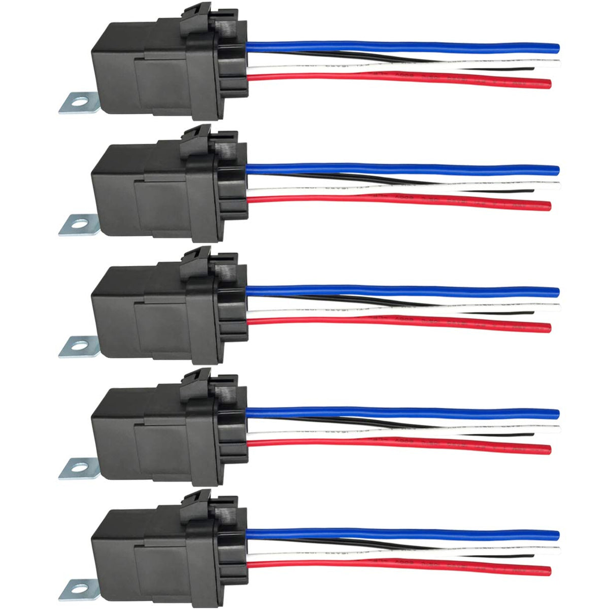 irhapsody 4-pin waterproof relay front view with rugged housing for harsh conditions.