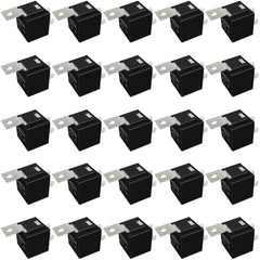 iRhapsody relay 12V front view showing compact 5-pin SPDT design for automotive use.