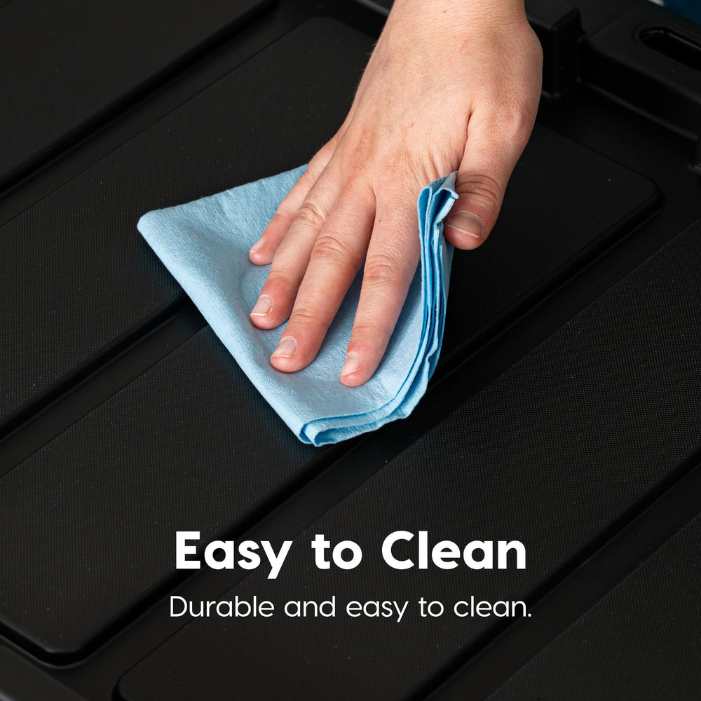 IRIS USA bins in a closet maximize space and visibility