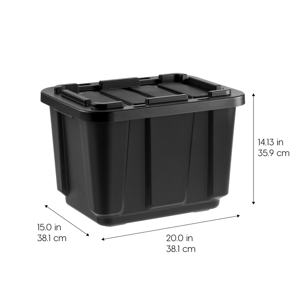 IRIS USA storage bins with snap-on lids keep contents secure
