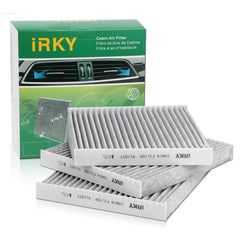 iRKY cabin air filter for RAM 1500, front view, supports cleaner cabin air