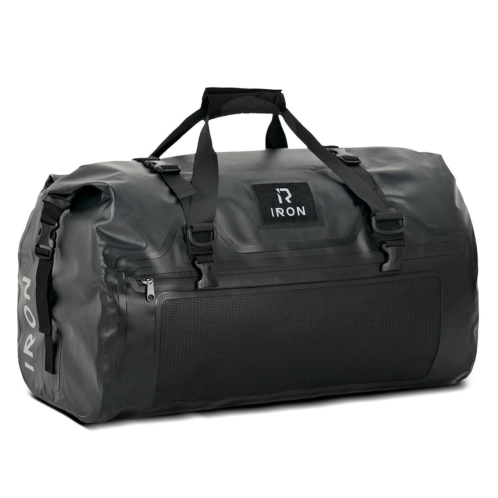 IRON JIA'S motorcycle dry bag with roll-top closure for waterproof protection