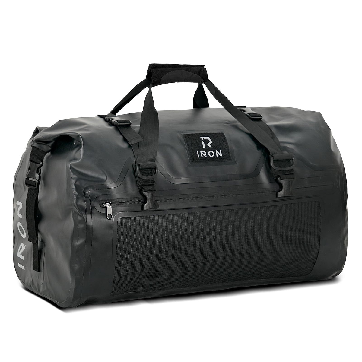IRON JIA'S motorcycle dry bag with roll-top closure for waterproof protection