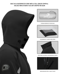 IRON JIA'S rain suit detachable hood for versatile weather
