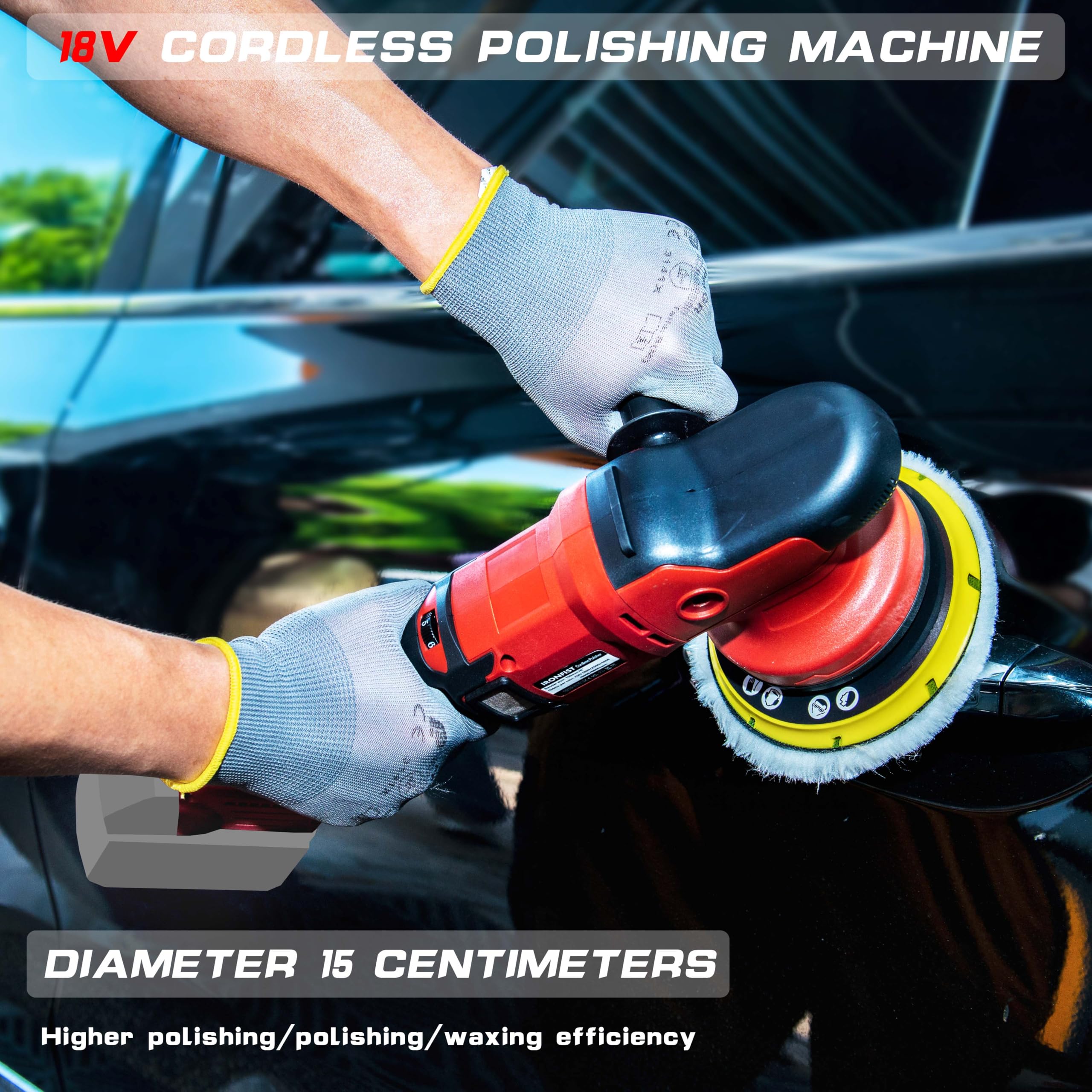 IRONFIST brushless motor polisher delivers efficient performance and longer life