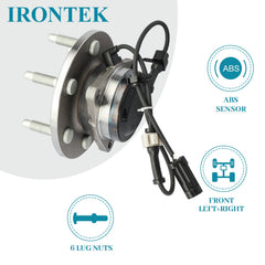 IRONTEK ABS-compatible wheel hub for smooth 2WD installation