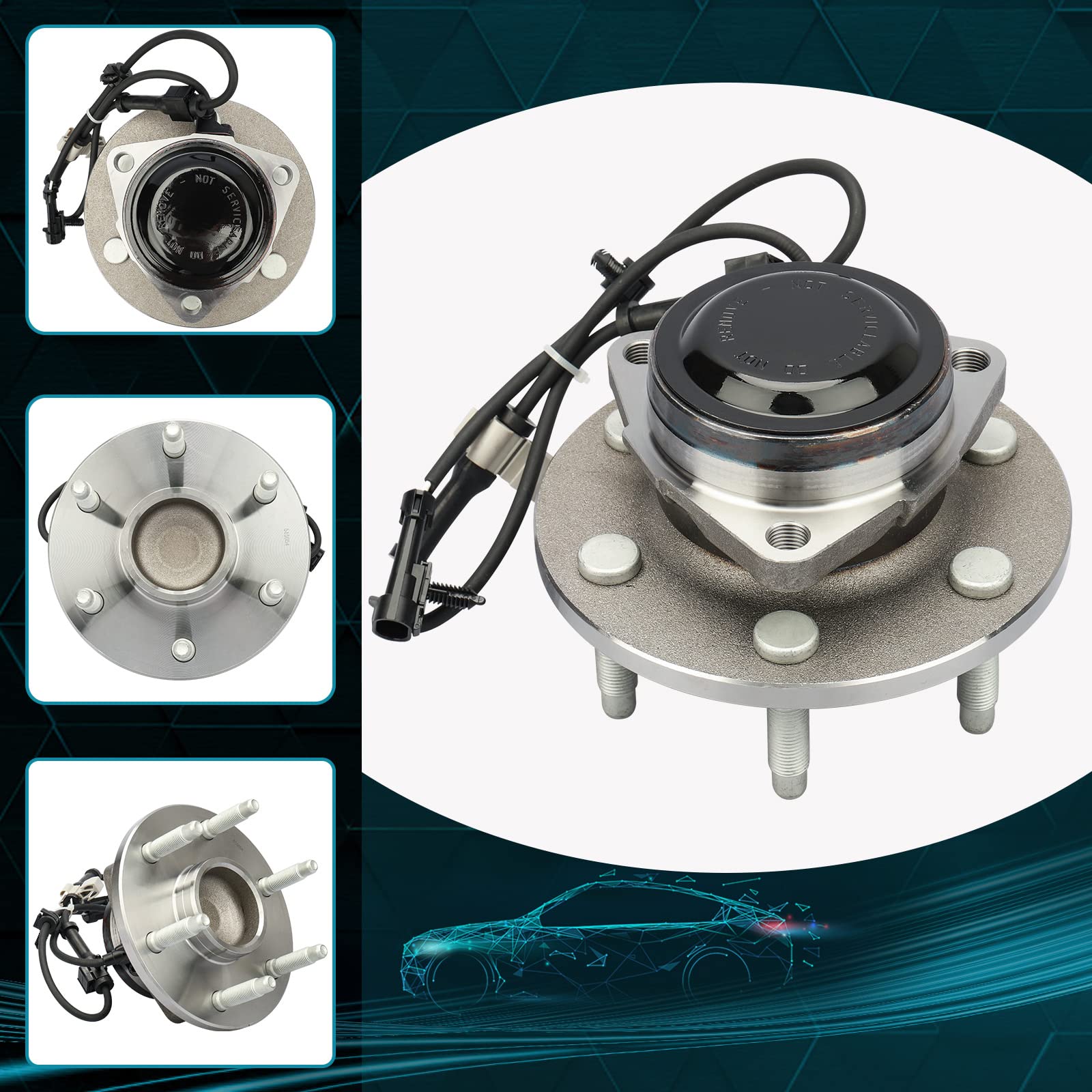 IRONTEK hub flange and bolt close-up for precise mounting