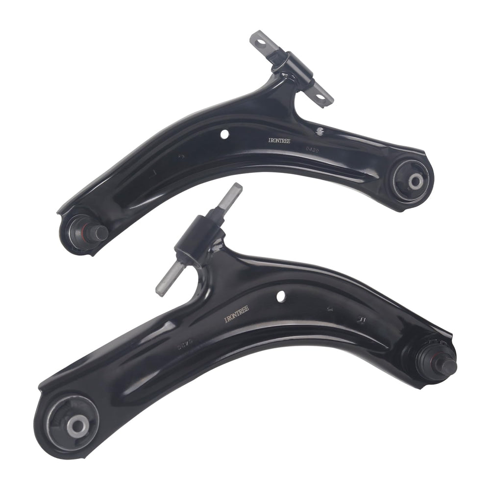 IRONTREE front left lower control arm with ball joint for Nissan Rogue, enhances steering precision.