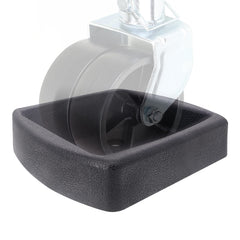 iSaddle dual wheel dock supports 6-inch jacks, delivering stable ground contact on uneven surfaces.