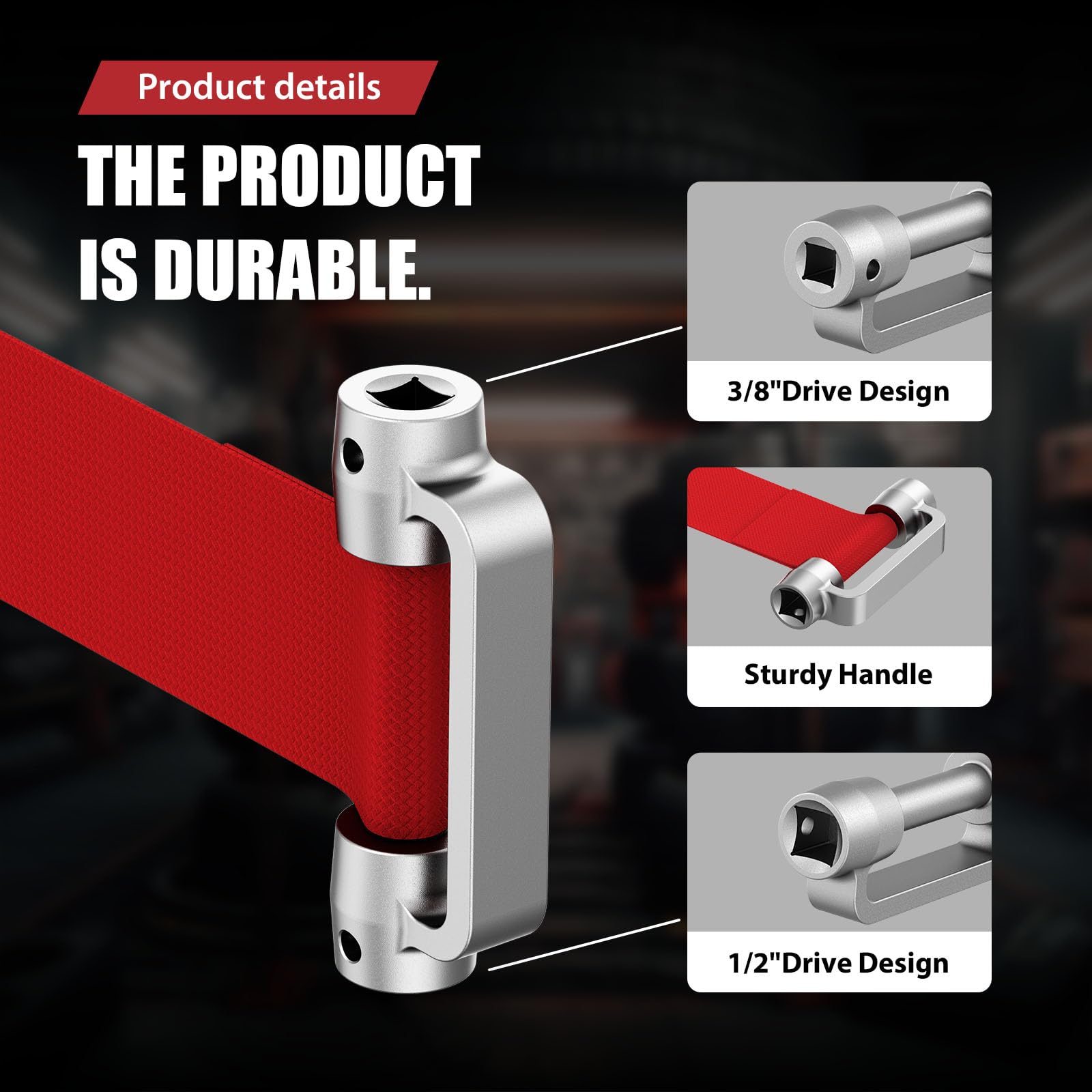 ISDOHS 3529D dual-drive wrench with 3/8 and 1/2 inch interfaces for versatile leverage.