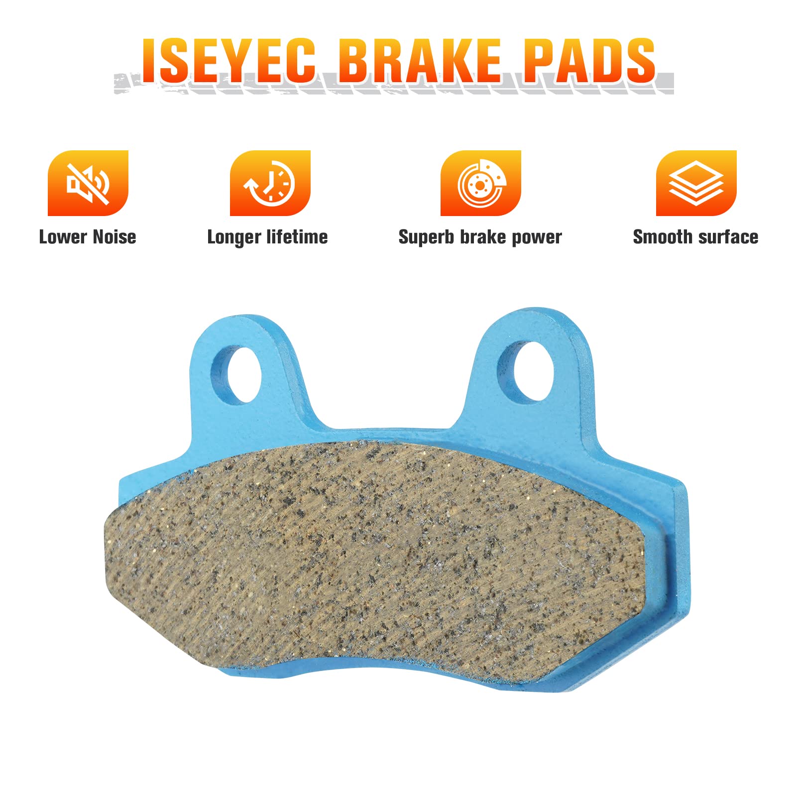 ISEYEC ceramic pad close-up highlights durable compound for long life on Kawasaki Teryx.
