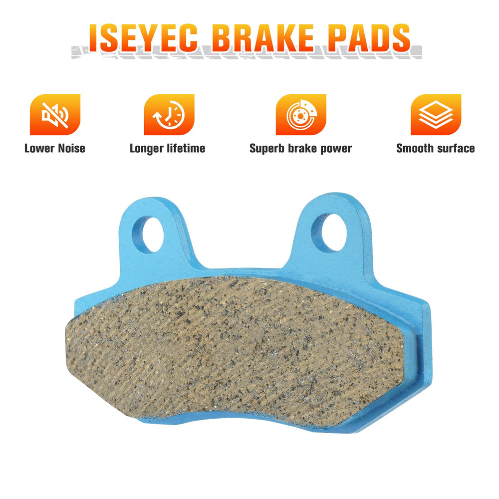 ISEYEC ceramic pad close-up highlights durable compound for long life on Kawasaki Teryx.