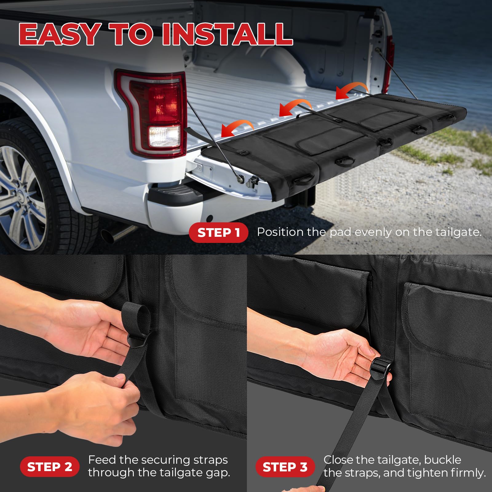ISINLASSO Durable truck pad for rugged use and easy maintenance.