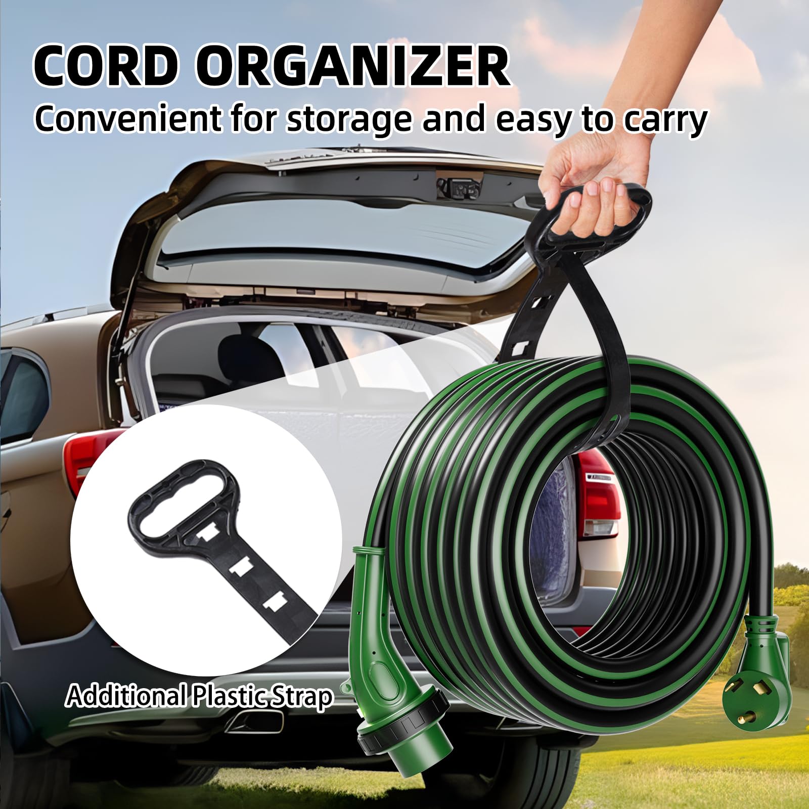 ISLEWIRE ETL-listed 30A cord for trusted safety.