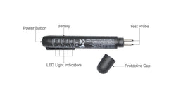 ITEQ tester LED indicators display color levels for brake fluid monitoring