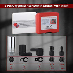 ITEQ low-profile crowfoot socket enables quick oxygen sensor access.
