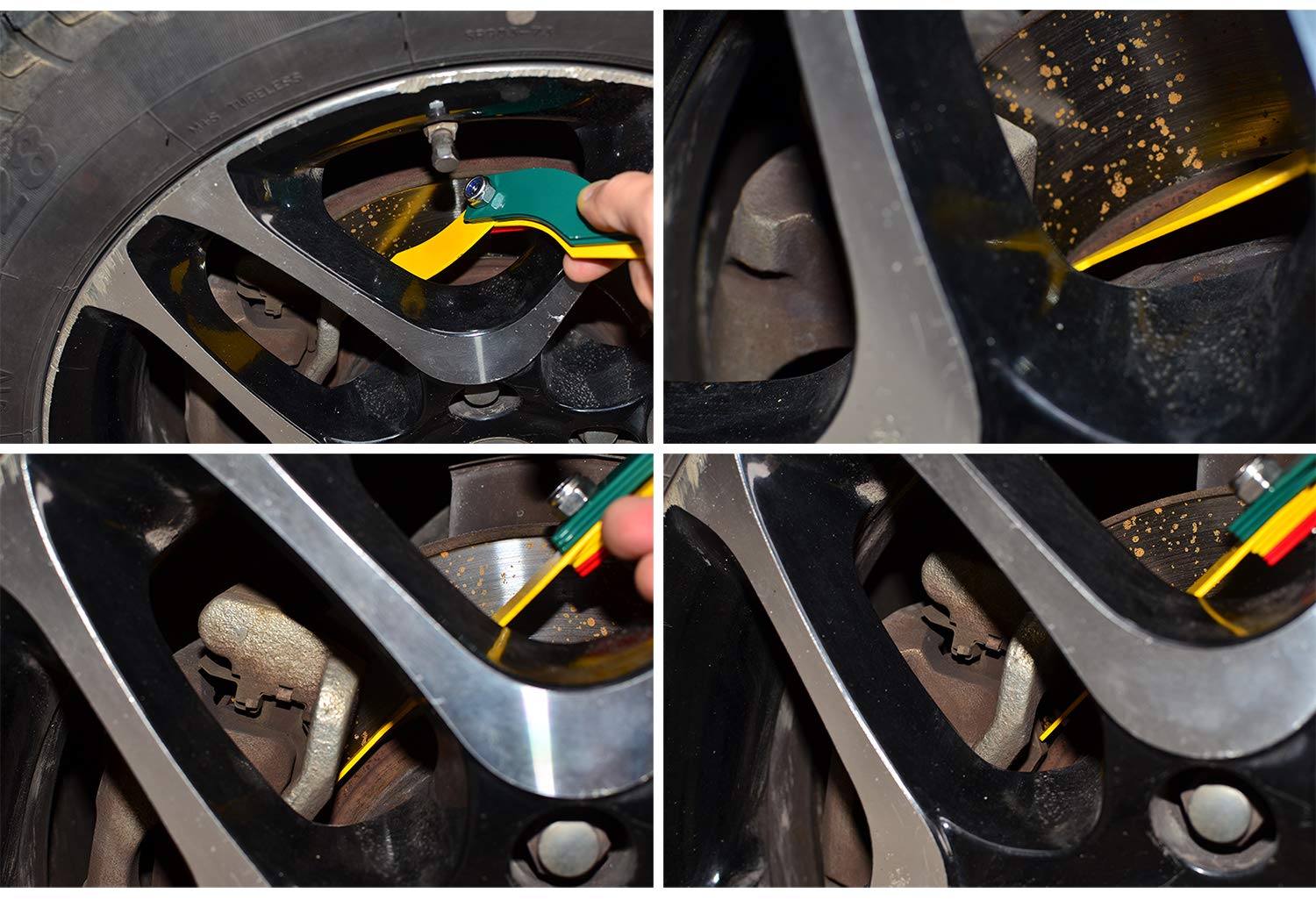 Compact, versatile tool for trucks and heavy-duty brake inspections.