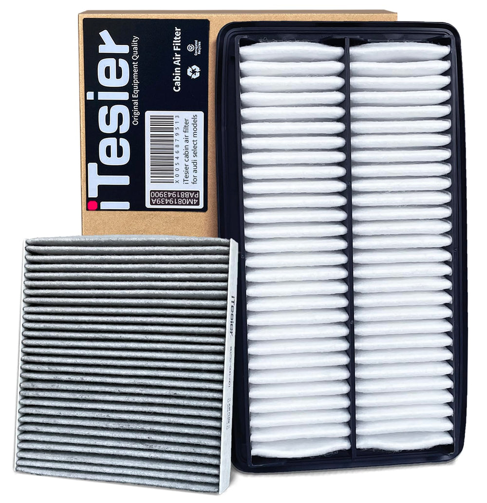 ITESIER engine cabin air filter kit for Pilot with coconut charcoal odor control