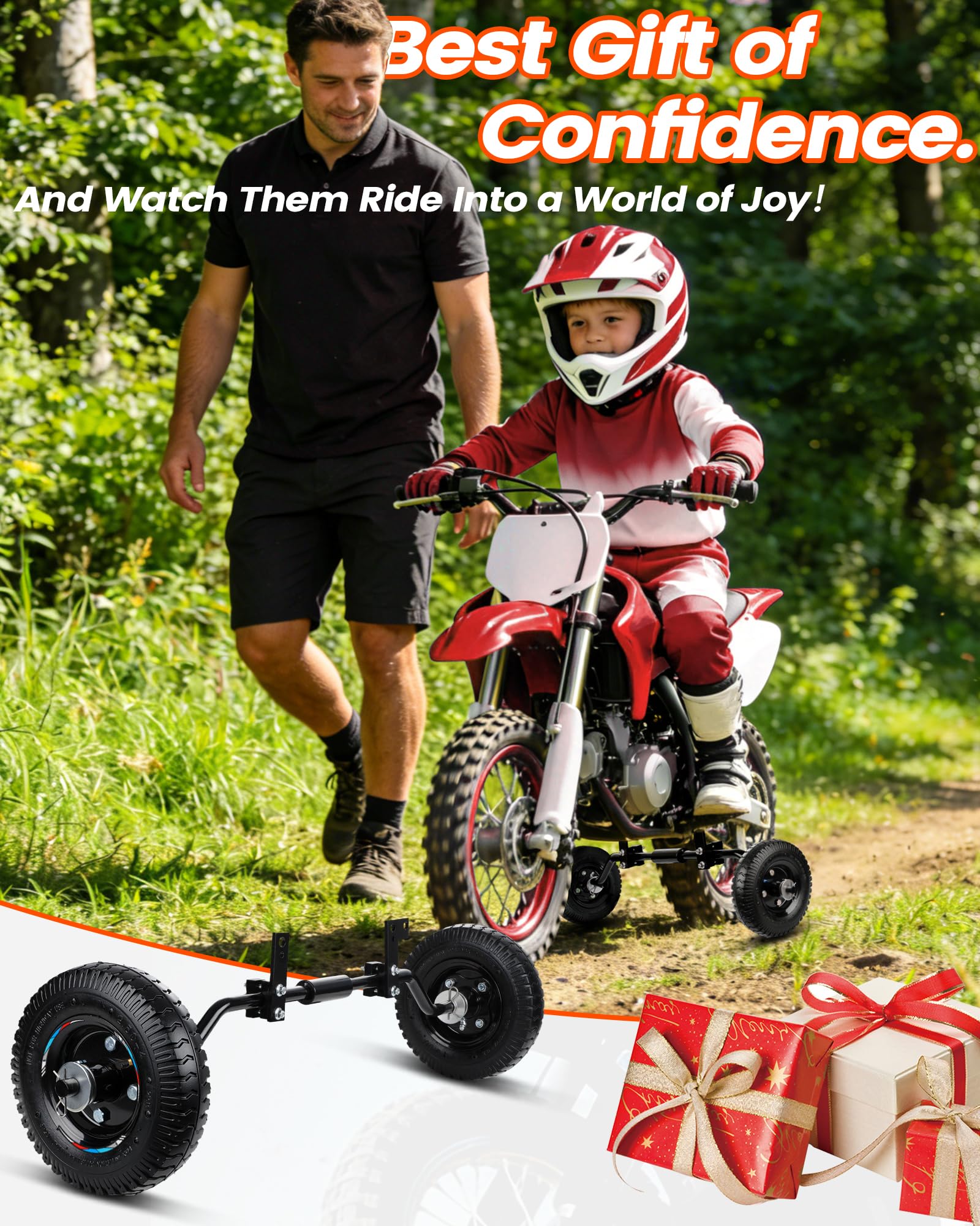 IUVWISN safe-learning setup offering steady support for beginner dirt biking.