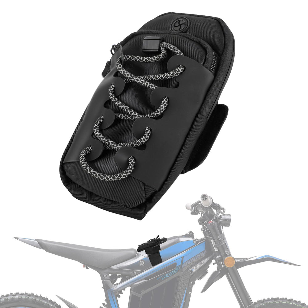 IUVWISN frame battery bag on Yozma IN10 front view for secure storage.