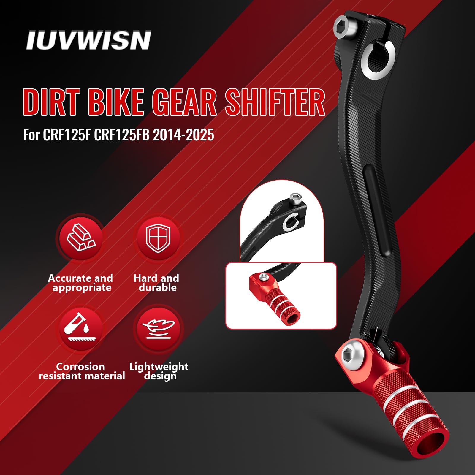 IUVWISN CNC aluminum shift lever delivers precise, lightweight shifts