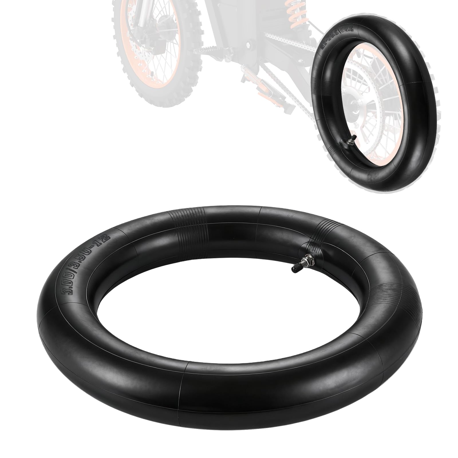 IUVWISN rear inner tube with TR4 valve for Tuttio Tutti Soleil 01, reliable fit.