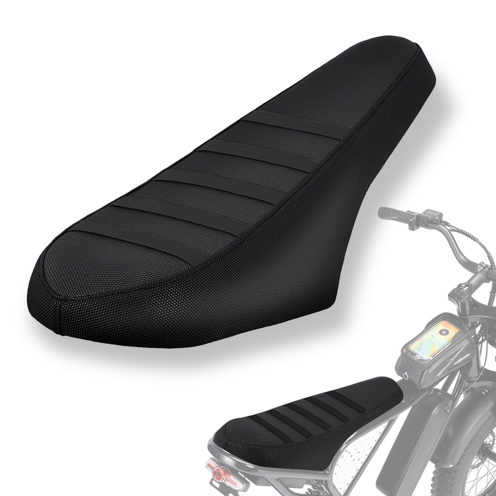 IUVWISN Ridstar Q20 seat cover fitment for secure eBike protection.