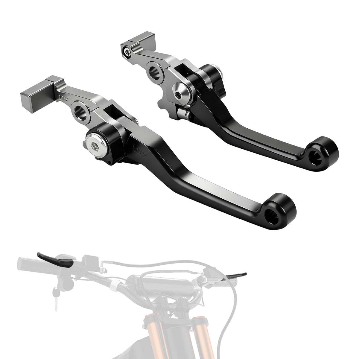 IUVWISN titanium brake lever front view, showing lightweight durability for Tuttio Tutti Soleil 01.