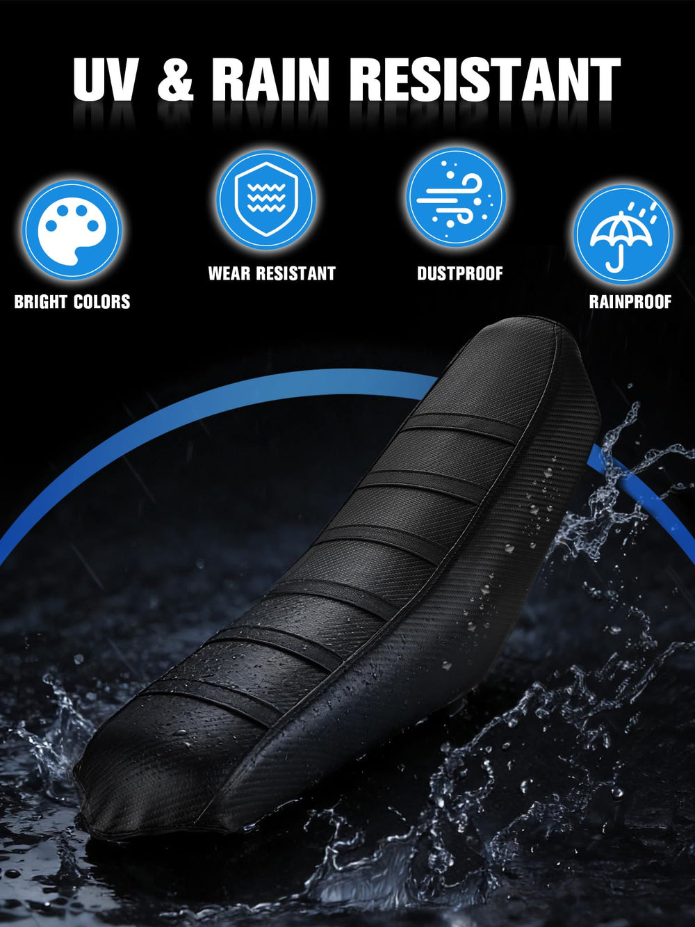 IUVWISN carbon fiber texture seat cover adds a sporty look to the bike