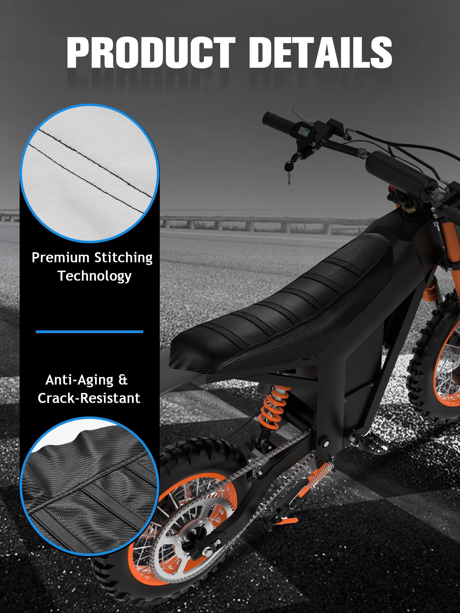 IUVWISN easy-cleaning seat cover rinses and dries quickly after rides