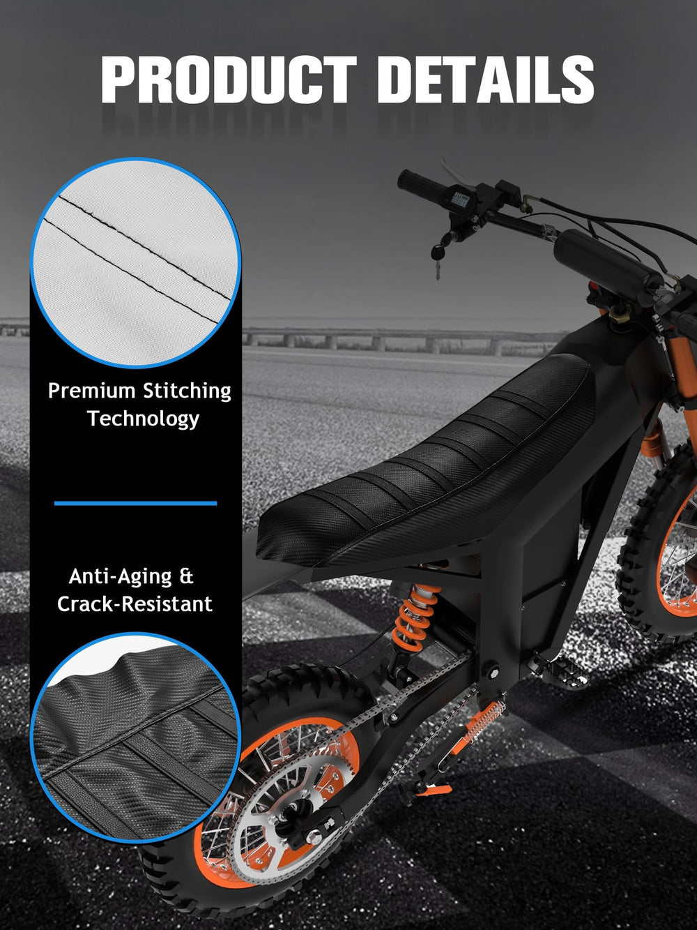 IUVWISN easy-cleaning seat cover rinses and dries quickly after rides
