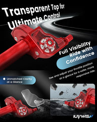 IUVWISN transparent throttle top, aids precise adjustment for safer, customizable throttle response.