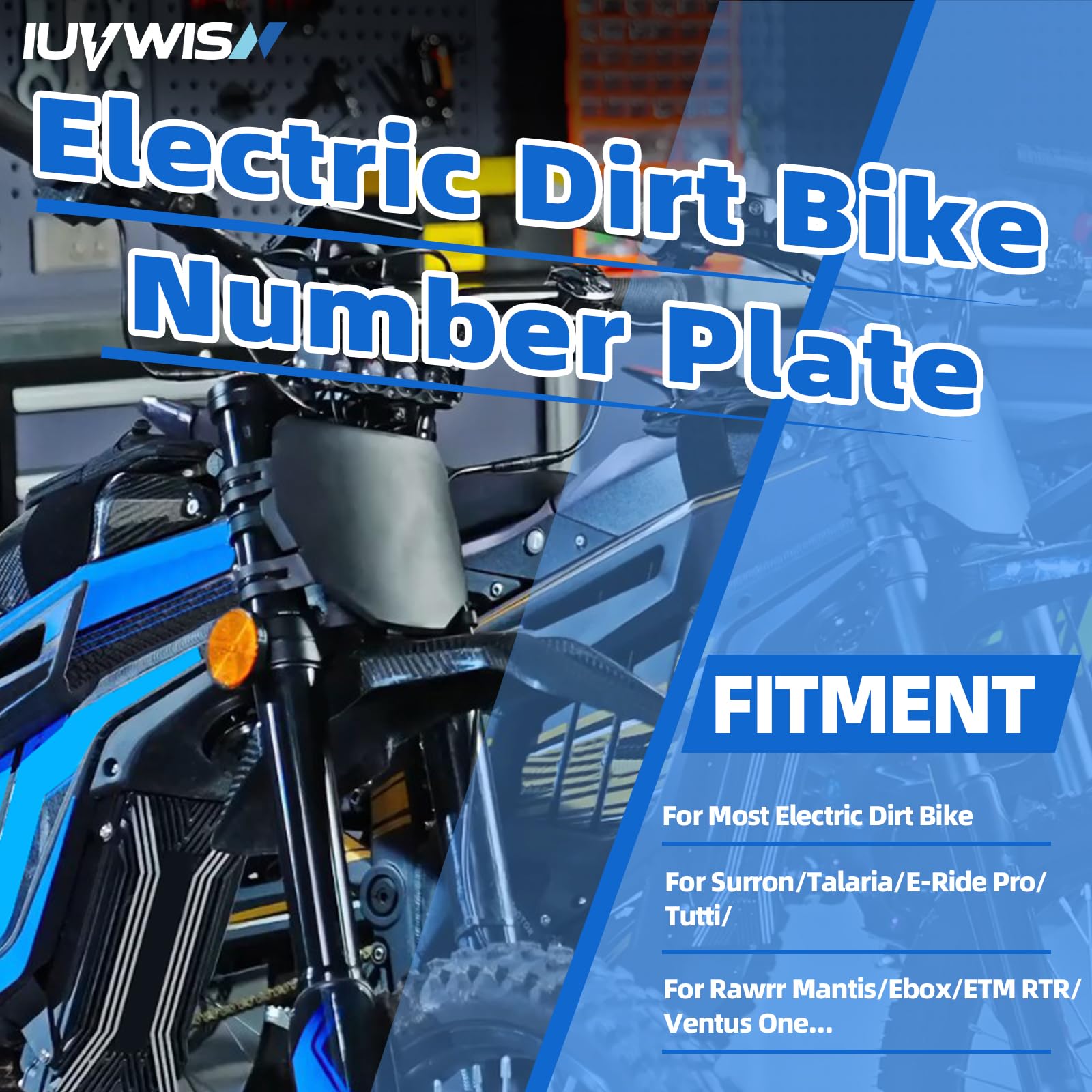 IUVWISN curved design front plate provides a cleaner silhouette and protection.