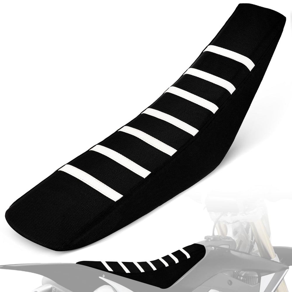 IUVWISN dirt bike seat cover with anti-slip texture improves grip on rugged trails.