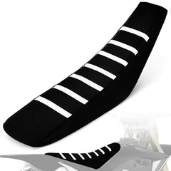 IUVWISN dirt bike seat cover with anti-slip texture improves grip on rugged trails.
