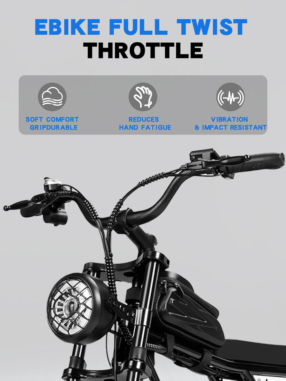 IUVWISN durable reinforced plastic throttle body for all-weather use.