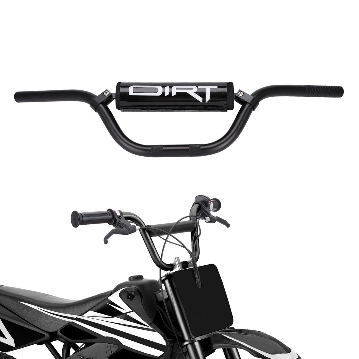 IUVWISN electric dirt bike handlebar with crossbar for enhanced control.