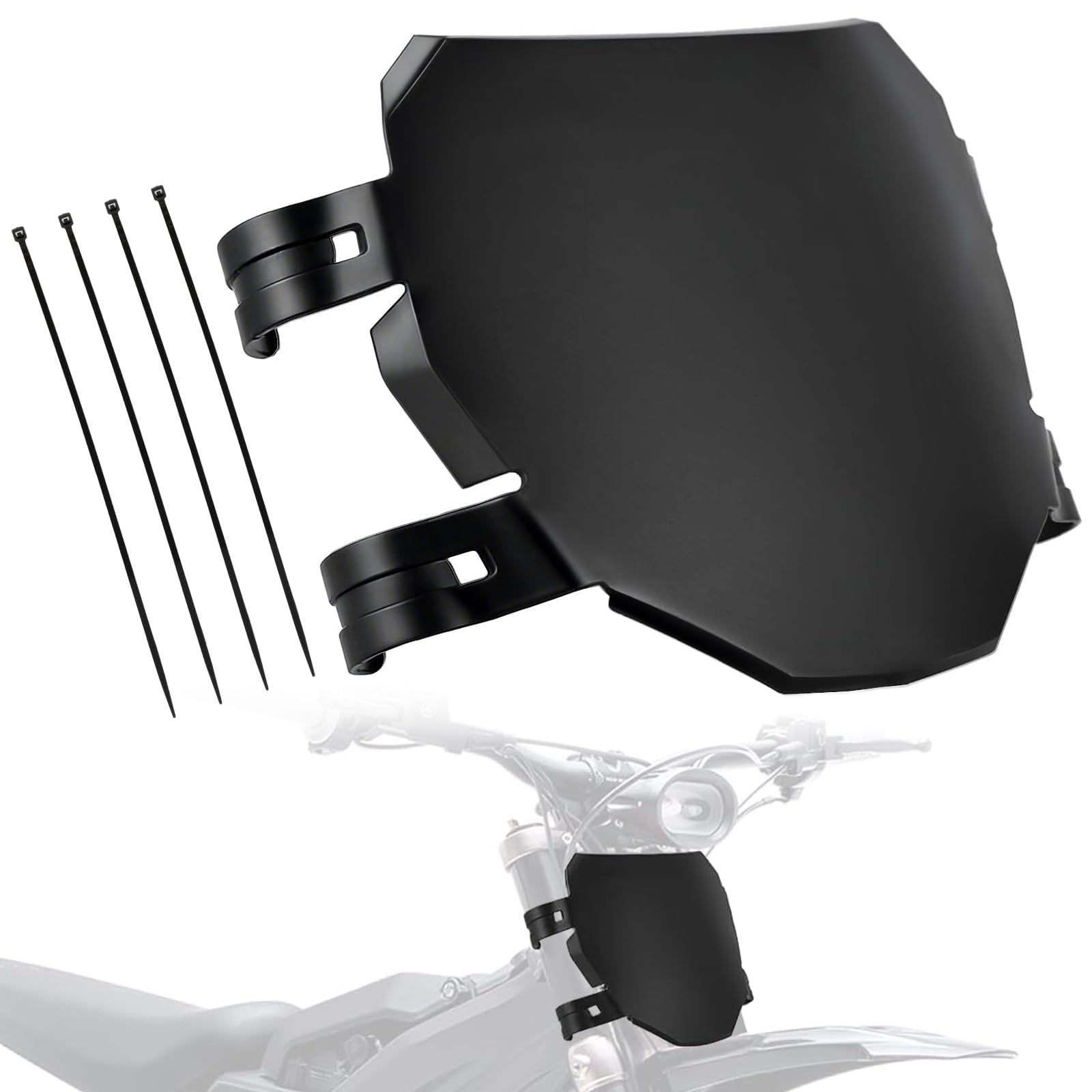 IUVWISN front number plate for electric dirt bikes enhances fit and look.