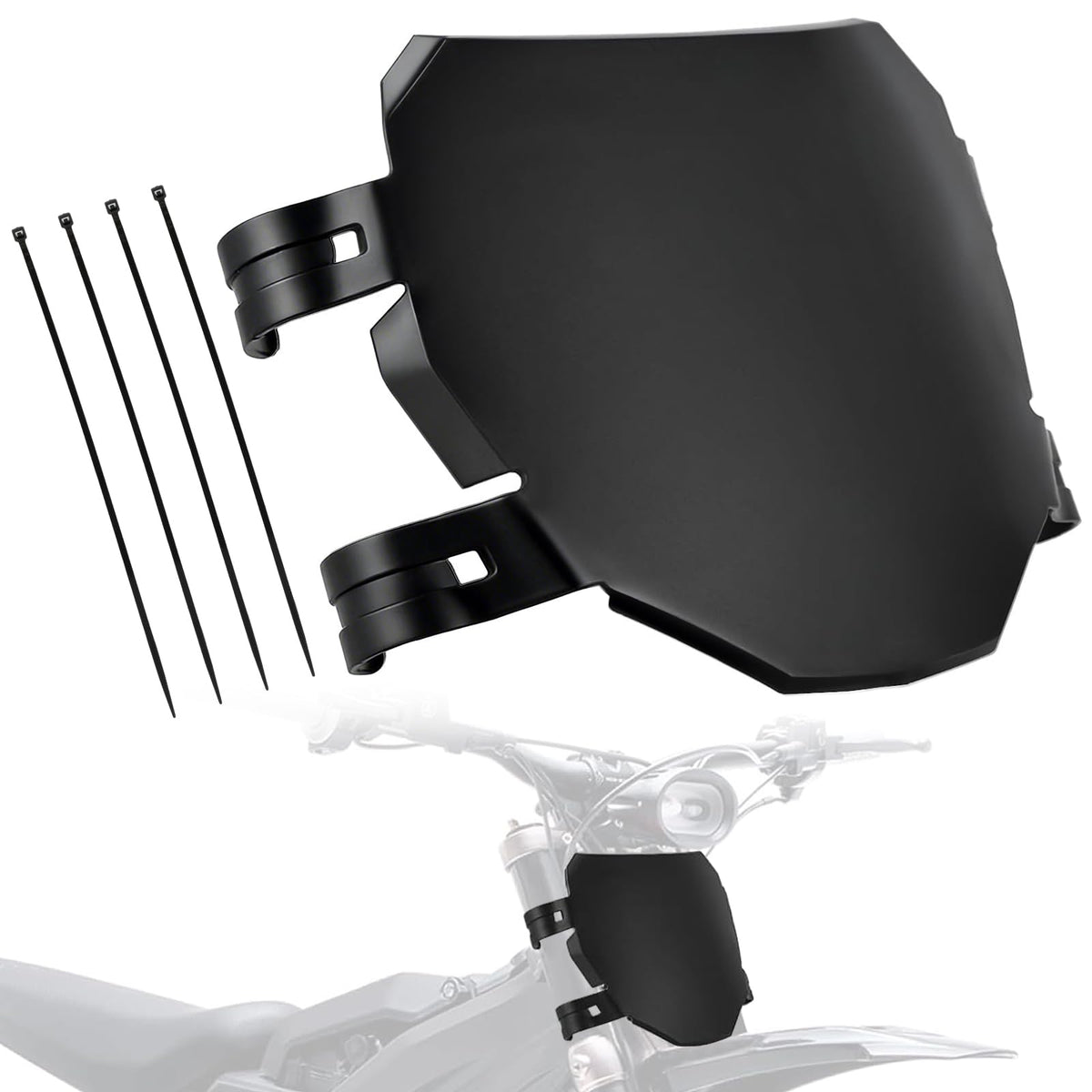 IUVWISN front number plate for electric dirt bikes enhances fit and look.