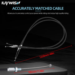 IUVWISN premium aluminum throttle offers lightweight, durable performance.