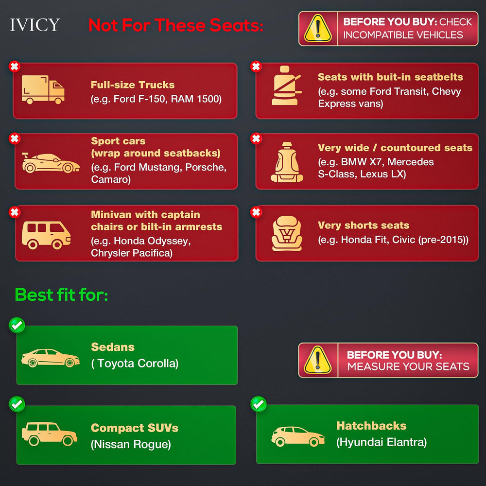 IVICY all-season front seat protector ideal for year-round use.