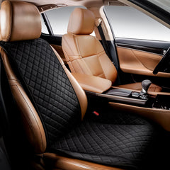 IVICY faux suede front seat cover product shot for durable protection.